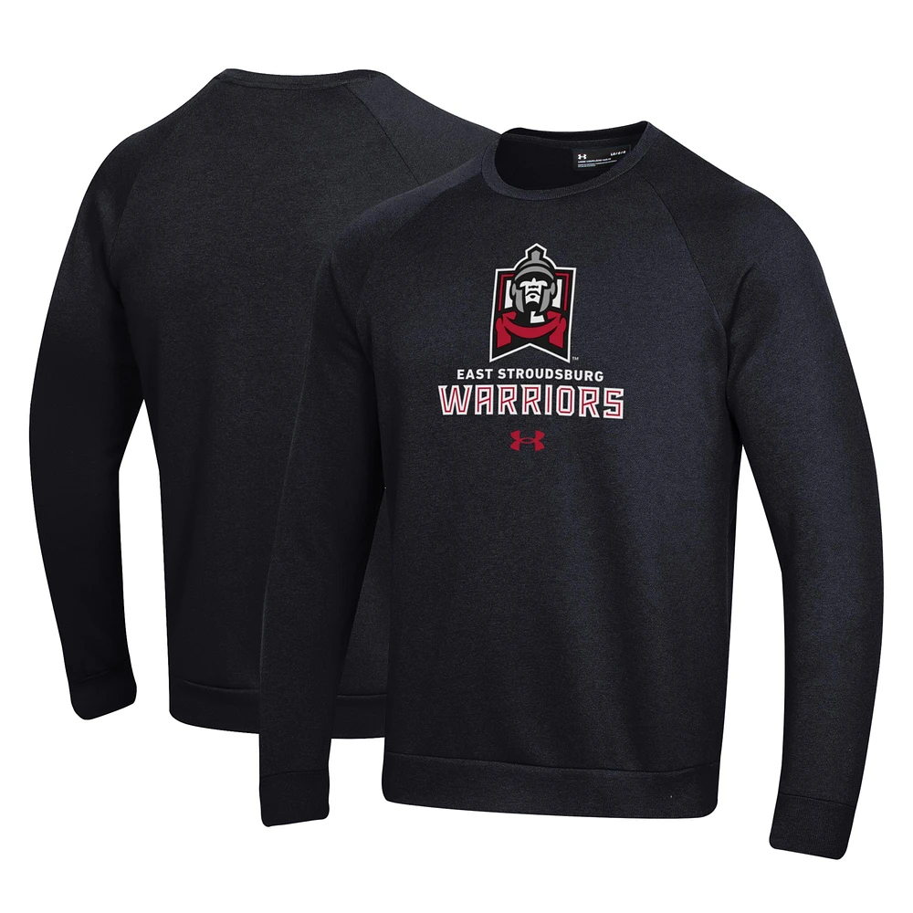 Men's Under Armour Black East Stroudsburg Warriors All Day Fleece Pullover Sweatshirt