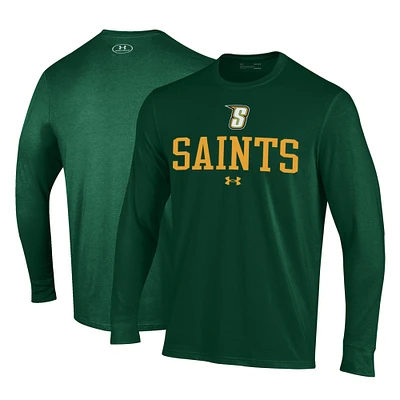 Men's Under Armour Green Siena Saints Performance Long Sleeve T-Shirt