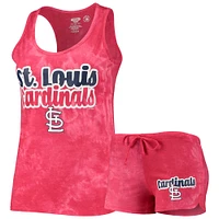 Women's Concepts Sport Red St. Louis Cardinals Billboard Racerback Tank Top & Shorts Set