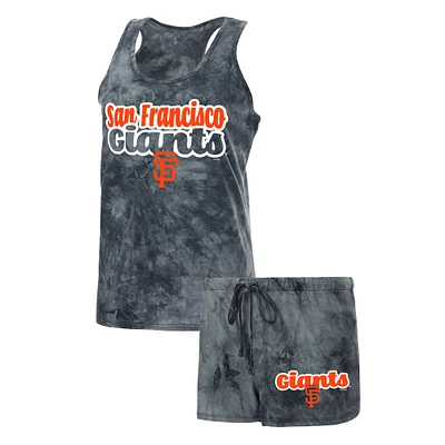 Women's Concepts Sport Charcoal San Francisco Giants Billboard Racerback Tank Top & Shorts Set