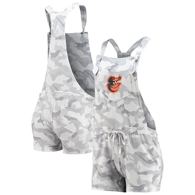 Women's Concepts Sport Gray Baltimore Orioles Camo Romper Overalls