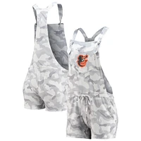 Women's Concepts Sport Gray Baltimore Orioles Camo Romper Overalls