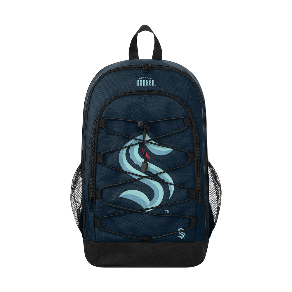 FOCO Seattle Kraken Big Logo Bungee Backpack