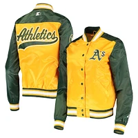 Women's Starter Gold Athletics The Legend Full-Snap Jacket