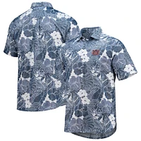 Men's Tommy Bahama Navy Auburn Tigers Coconut Point Playa Flora IslandZone Button-Up Shirt