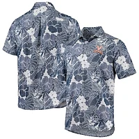 Men's Tommy Bahama Navy Virginia Cavaliers Coconut Point Playa Flora IslandZone Button-Up Shirt