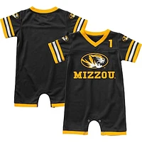 Newborn & Infant Colosseum Black Missouri Tigers Bumpo Football Romper