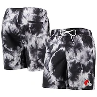 Men's G-III Sports by Carl Banks Black Cleveland Browns Splash Volley Swim Shorts