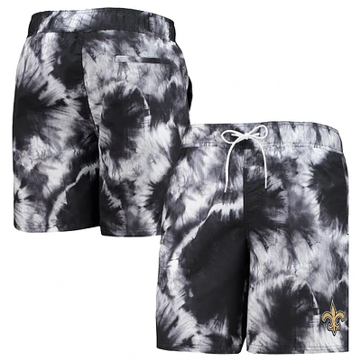 Men's G-III Sports by Carl Banks Black New Orleans Saints Splash Volley Swim Shorts