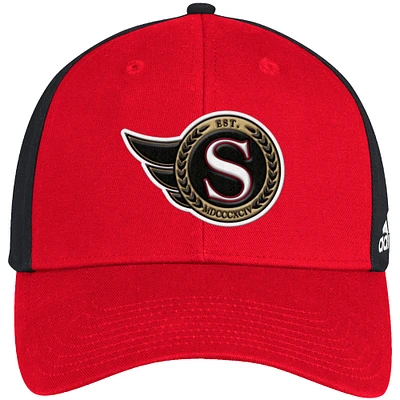 Men's adidas Red Ottawa Senators Alternate Logo - Adjustable Hat