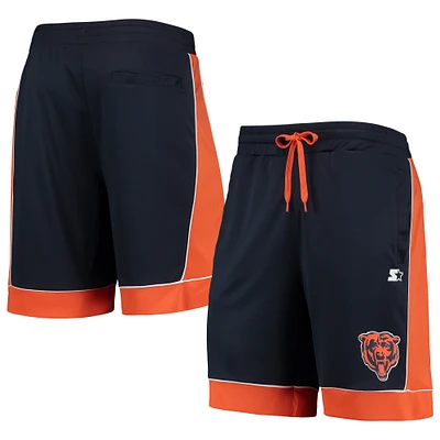 Men's Starter Navy/Orange Chicago Bears Fan Favorite Fashion Shorts