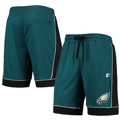 Men's Starter Midnight Green/Black Philadelphia Eagles Fan Favorite Fashion Shorts