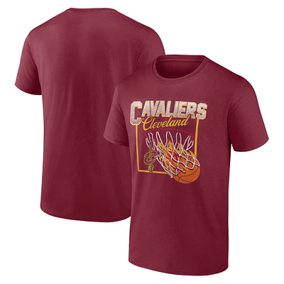 Men's Wine Cleveland Cavaliers Alley Oop T-Shirt