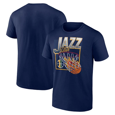 Men's Navy Utah Jazz Alley Oop T-Shirt