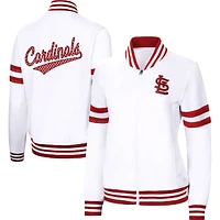 Women's G-III 4Her by Carl Banks White St. Louis Cardinals Pre-Game - Full-Zip Track Jacket