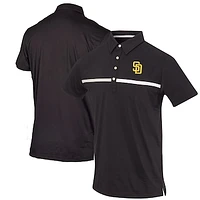 Men's Black San Diego Padres Color Blocked Stretch Polo