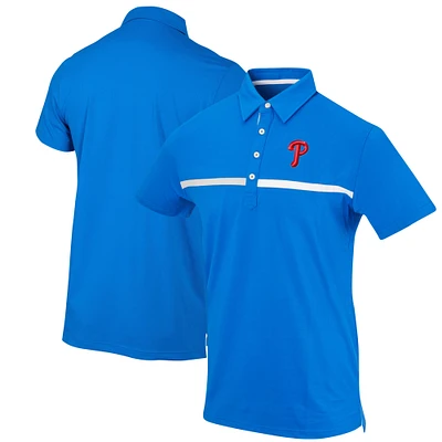 Men's Royal Philadelphia Phillies Color Blocked Stretch Polo