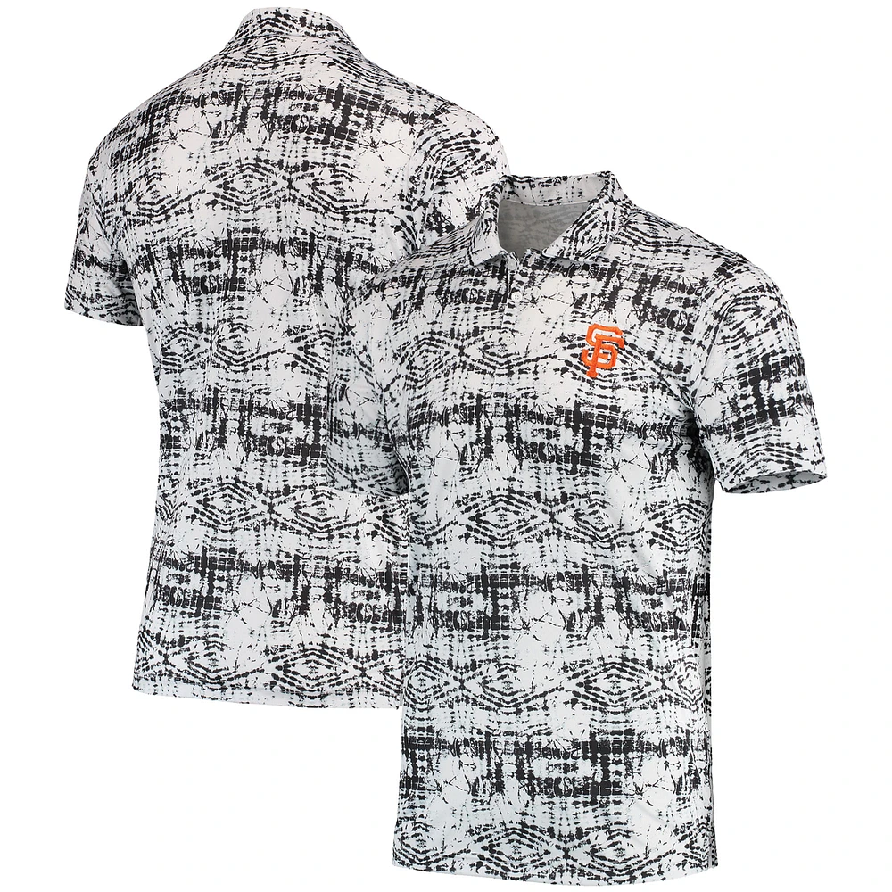 Men's Antigua Black San Francisco Giants Vivid Polo