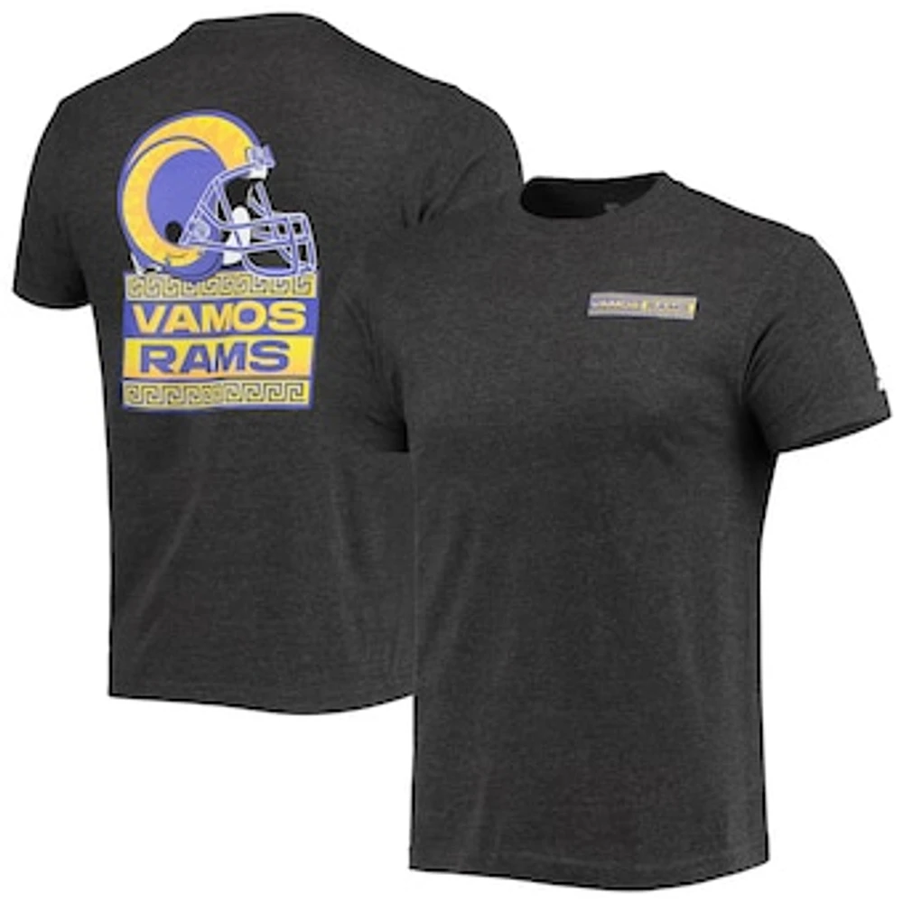 Men's Starter Black Los Angeles Rams Vamos T-Shirt