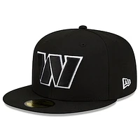 Men's New Era Black Washington Commanders B-Dub 59FIFTY Fitted Hat