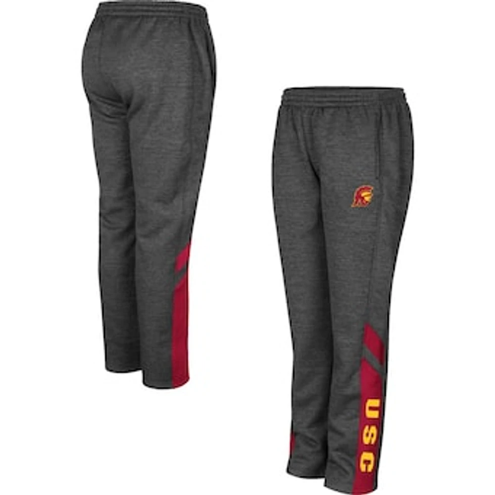 Youth Colosseum Heathered Charcoal USC Trojans Fleece Pants