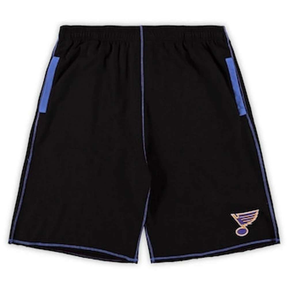 Men's Black St. Louis Blues Big & Tall French Terry Shorts