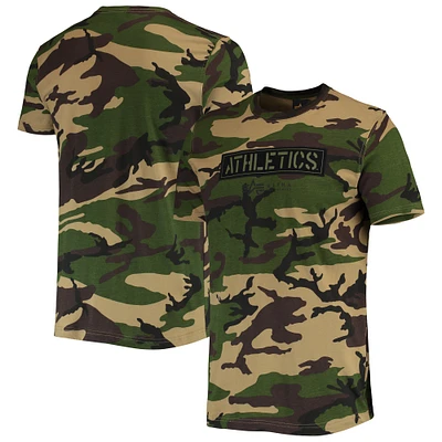 Men's New Era Camo Oakland Athletics Club T-Shirt