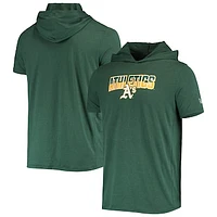 Men's New Era Heathered Green Athletics Hoodie T-Shirt