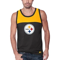 Men's Starter Black/Gold Pittsburgh Steelers Touchdown Fashion - Tank Top