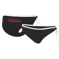 Women's G-III 4Her by Carl Banks Black Tampa Bay Buccaneers Logo Perfect Match - Bikini Bottom