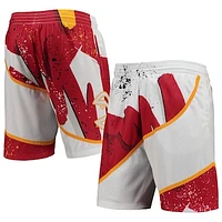 Men's Mitchell & Ness White Atlanta Hawks Hardwood Classics 1986 Hyper Hoops Swingman Shorts