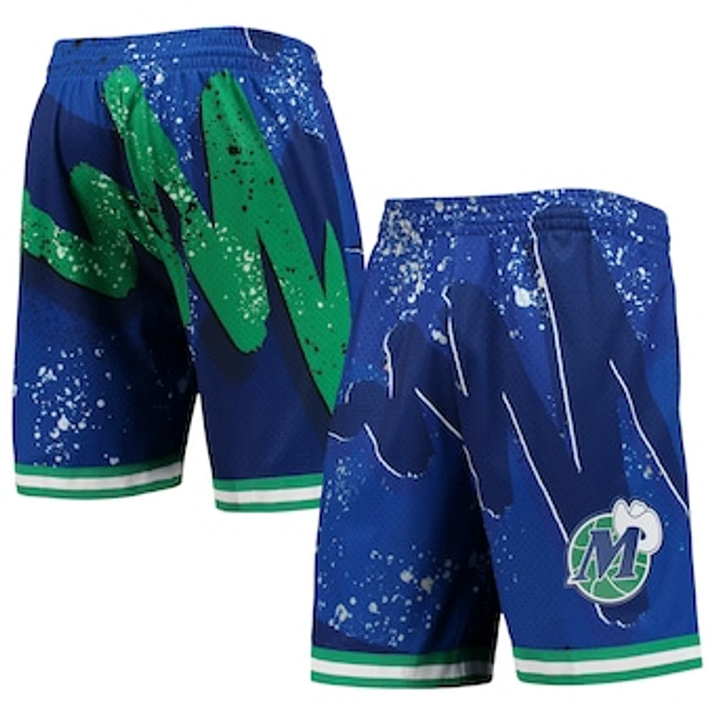 Men's Mitchell & Ness Blue Dallas Mavericks Hardwood Classics 1998 Hyper Hoops Swingman Shorts