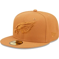 Men's New Era Brown Philadelphia Eagles Team Color Pack 59FIFTY Fitted Hat