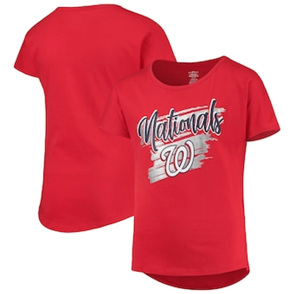 Girls Youth Red Washington Nationals Dream Scoop-Neck T-Shirt