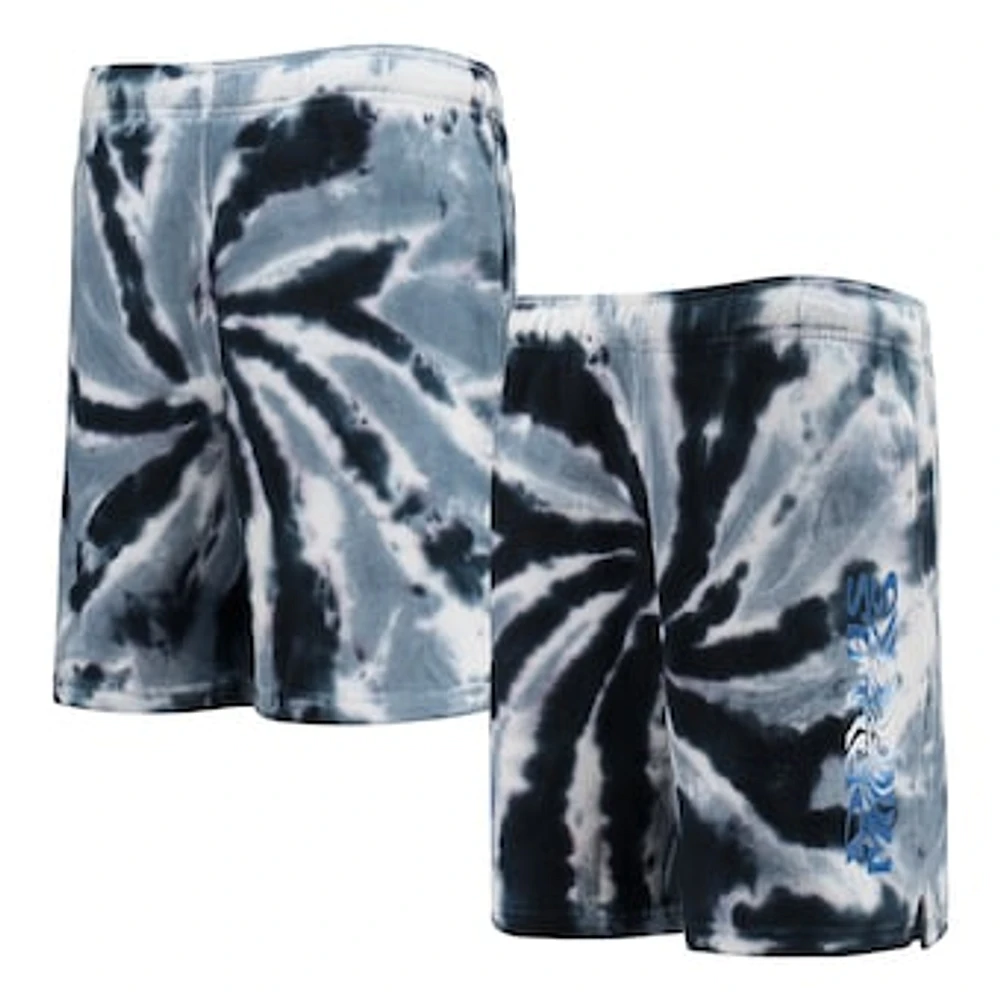 Youth Navy Dallas Mavericks Santa Monica Tie-Dye Shorts