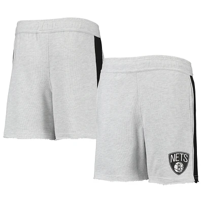 Youth Heathered Gray Brooklyn Nets Wingback Shorts