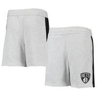 Youth Heathered Gray Brooklyn Nets Wingback Shorts