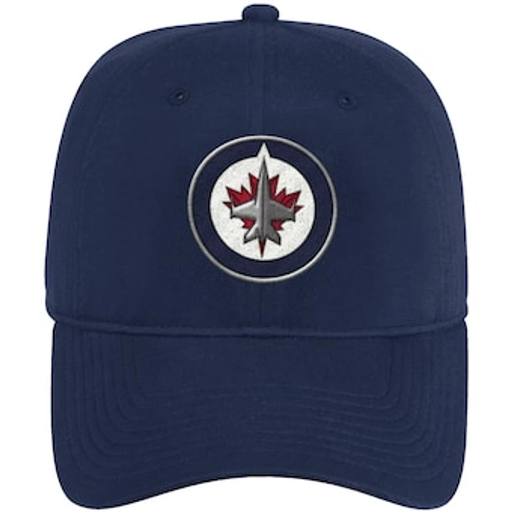 Men's adidas Navy Winnipeg Jets Primeblue Slouch - Adjustable Hat