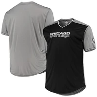 Men's Black/Gray Chicago White Sox Solid V-Neck T-Shirt