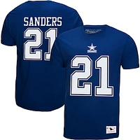 Men's Mitchell & Ness Deion Sanders Royal Dallas Cowboys Retired Player Logo Name Number T-Shirt