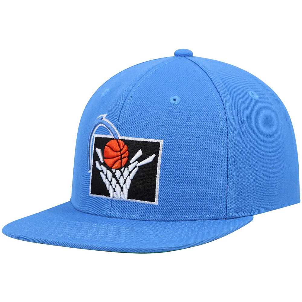 Men's Mitchell & Ness Blue Cleveland Cavaliers Hardwood Classics Team Ground 2.0 Snapback Hat