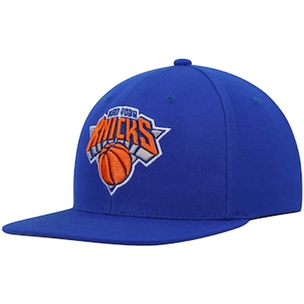 Men's Mitchell & Ness Blue New York Knicks Ground 2.0 Snapback Hat