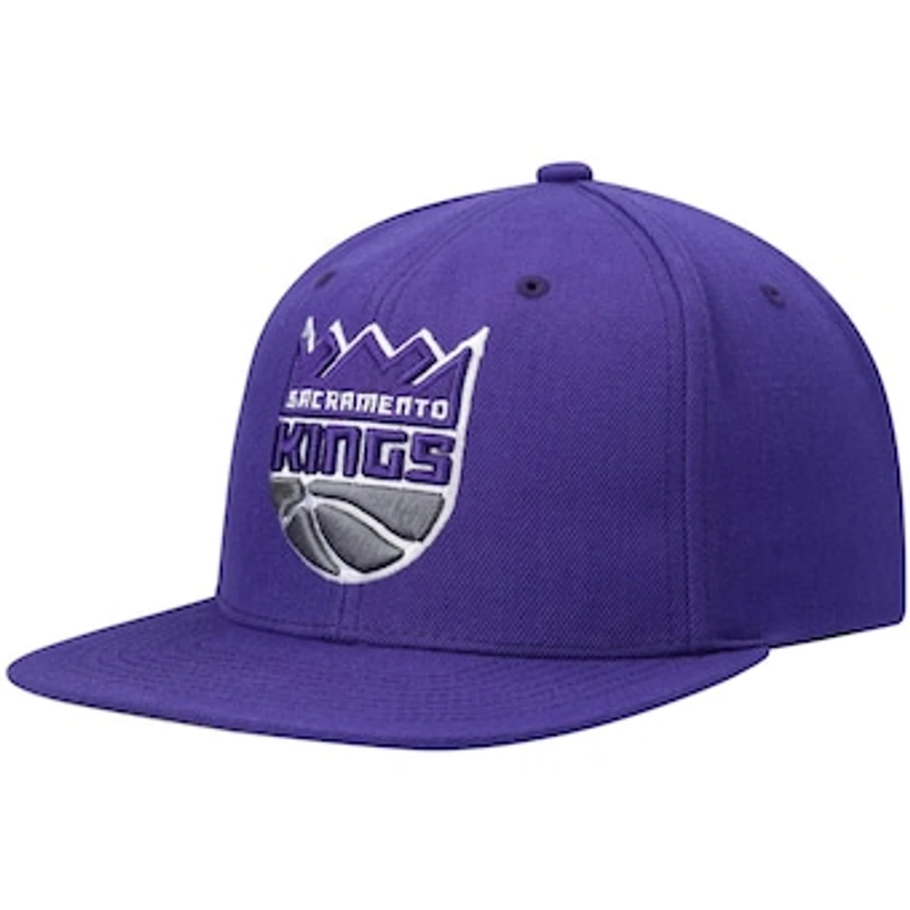 Men's Mitchell & Ness Purple Sacramento Kings Ground 2.0 Snapback Hat