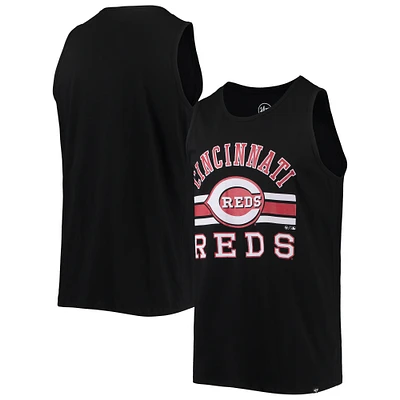 Men's '47 Black Cincinnati Reds Edge Super Rival Tank Top