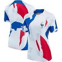 Women's Nike White France National Team 2022 Pre-Match Top