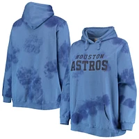 Women's Navy Houston Astros Plus Cloud Pullover Hoodie