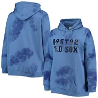 Women's Navy Boston Red Sox Plus Cloud Pullover Hoodie