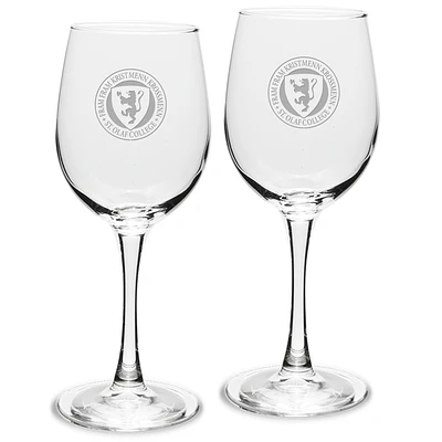 St. Olaf Oles 12oz. 2-Piece Traditional White Wine Glass Set