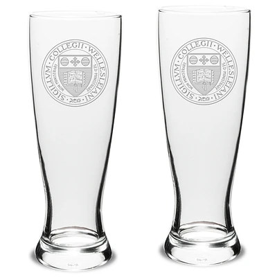 Wellesley Blue 23oz. 2-Piece Stylish University Pilsner Set