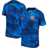 Men's Nike Blue England National Team 2022/23 Pre-Match Top